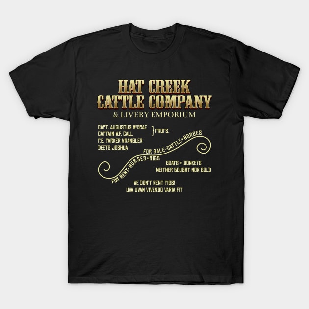 Hat Creek Sign T-Shirt by robotrobotROBOT